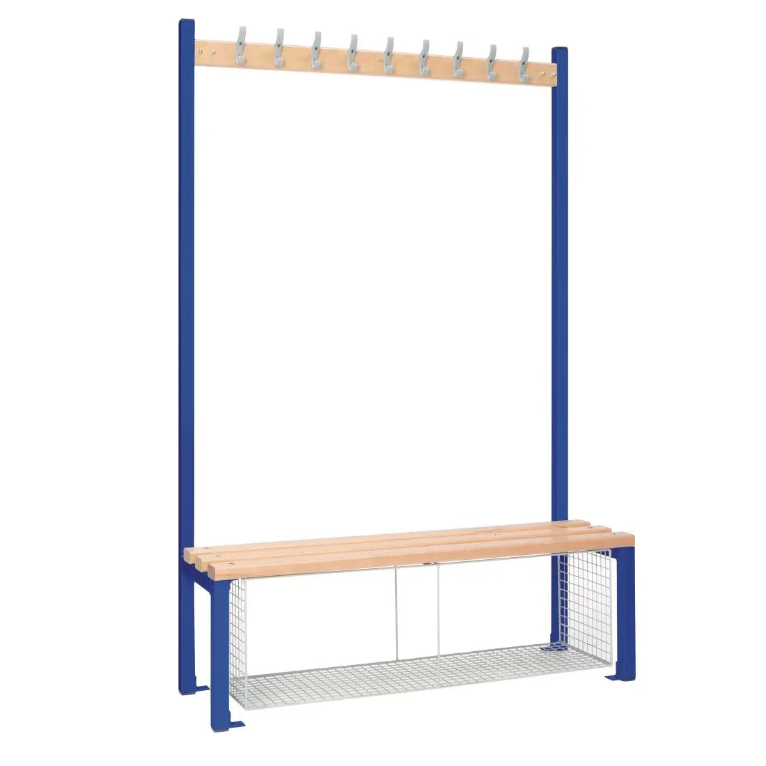 HR571 Single-Sided Island Seating with Mesh Tray Blue 1200mm - JD Catering Equipment Solutions Ltd
