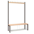 HR572 Single-Sided Island Seating with Mesh Tray Dark Grey 1200mm - JD Catering Equipment Solutions Ltd