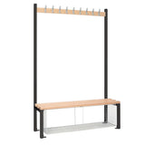 HR573 Single-Sided Island Seating with Mesh Tray Black 1200mm - JD Catering Equipment Solutions Ltd