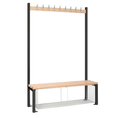 HR573 Single-Sided Island Seating with Mesh Tray Black 1200mm - JD Catering Equipment Solutions Ltd