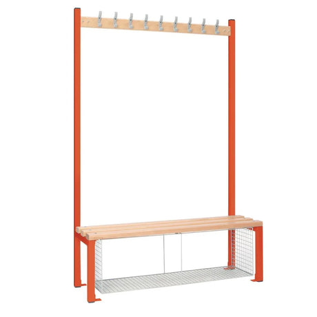 HR574 Single-Sided Island Seating with Mesh Tray Red 1200mm - JD Catering Equipment Solutions Ltd