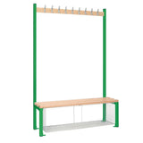 HR575 Single-Sided Island Seating with Mesh Tray Green 1200mm - JD Catering Equipment Solutions Ltd