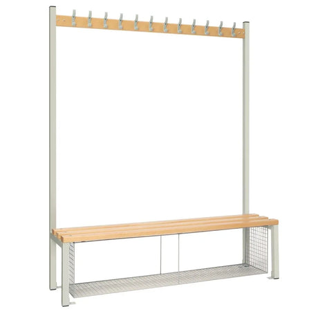 HR577 Single-Sided Island Seating with Mesh Tray Grey 1500mm - JD Catering Equipment Solutions Ltd