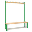 HR582 Single-Sided Island Seating with Mesh Tray Green 1500mm - JD Catering Equipment Solutions Ltd