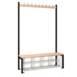 HR587 Single-Sided Island Seating with Mesh Basket Black 1200mm - JD Catering Equipment Solutions Ltd