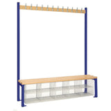HR592 Single-Sided Island Seating with Mesh Basket Blue 1500mm - JD Catering Equipment Solutions Ltd