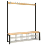 HR594 Single-Sided Island Seating with Mesh Basket Black 1500mm - JD Catering Equipment Solutions Ltd