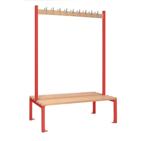 HR602 Double-sided Island Seating Red 1200mm - JD Catering Equipment Solutions Ltd