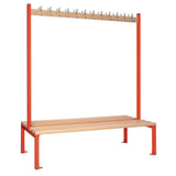 HR609 Double-sided Island Seating Red 1500mm - JD Catering Equipment Solutions Ltd