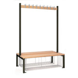 HR615 Double-sided Island Seating with Mesh Tray Black 1200mm - JD Catering Equipment Solutions Ltd
