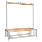HR619 Double-sided Island Seating with Mesh Tray Grey 1500mm - JD Catering Equipment Solutions Ltd