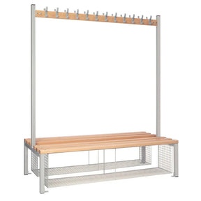 HR619 Double-sided Island Seating with Mesh Tray Grey 1500mm - JD Catering Equipment Solutions Ltd