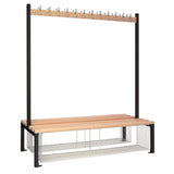 HR622 Double-sided Island Seating with Mesh Tray Black 1500mm - JD Catering Equipment Solutions Ltd