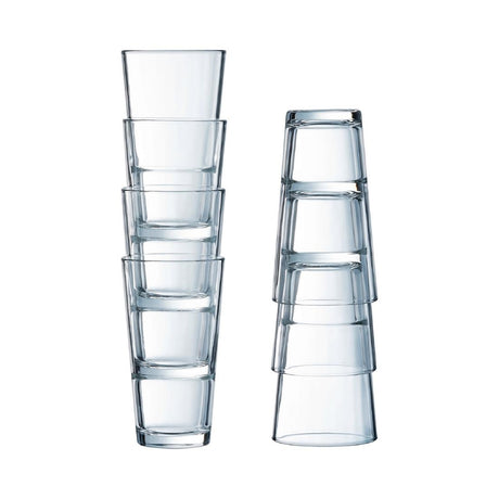 HR910 Arcoroc Stack Up Hiball GlassesÂ 350ml (Pack of 24)