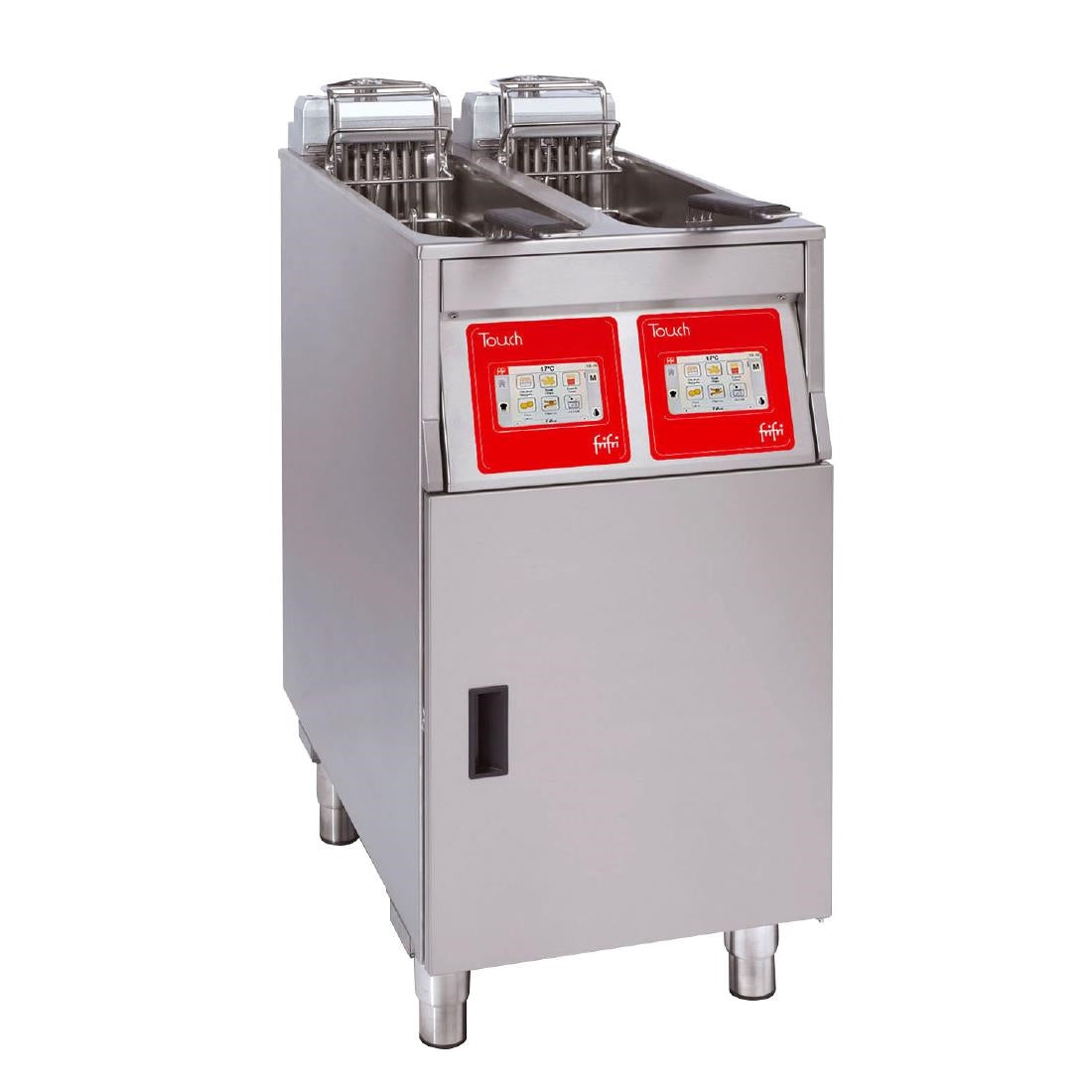 HS011-1PH FriFri Touch 422 Electric Free-Standing Twin Tank Fryer 2 Baskets 2x 7.5kW - Single Phase