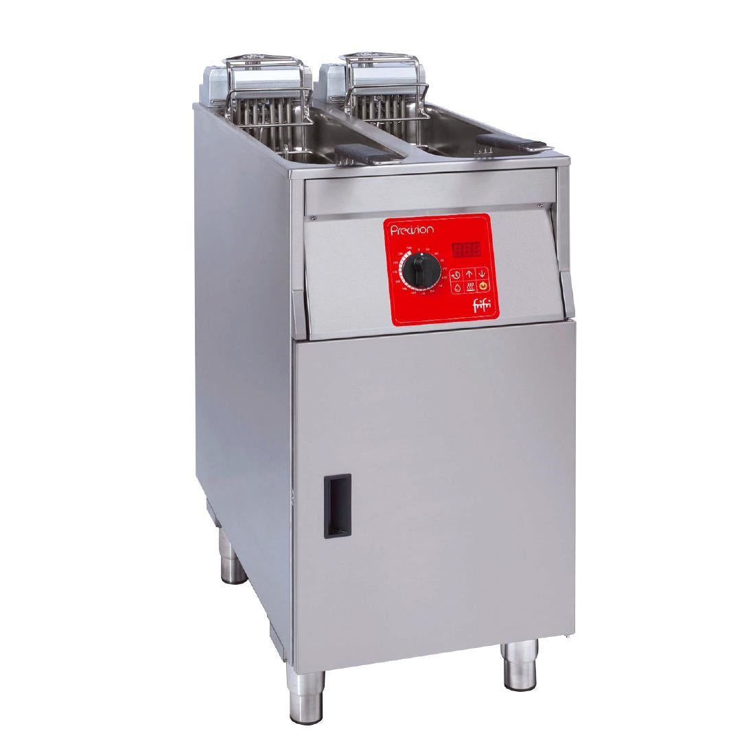 HS036-3PH FriFri Precision 422 Electric Free-Standing Twin Tank Fryer 2 Baskets 2x 9kW - Three Phase