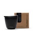 6oz HuskeeSteel Black Cup & Lid (x12) - - BioPak commercial catering consumable