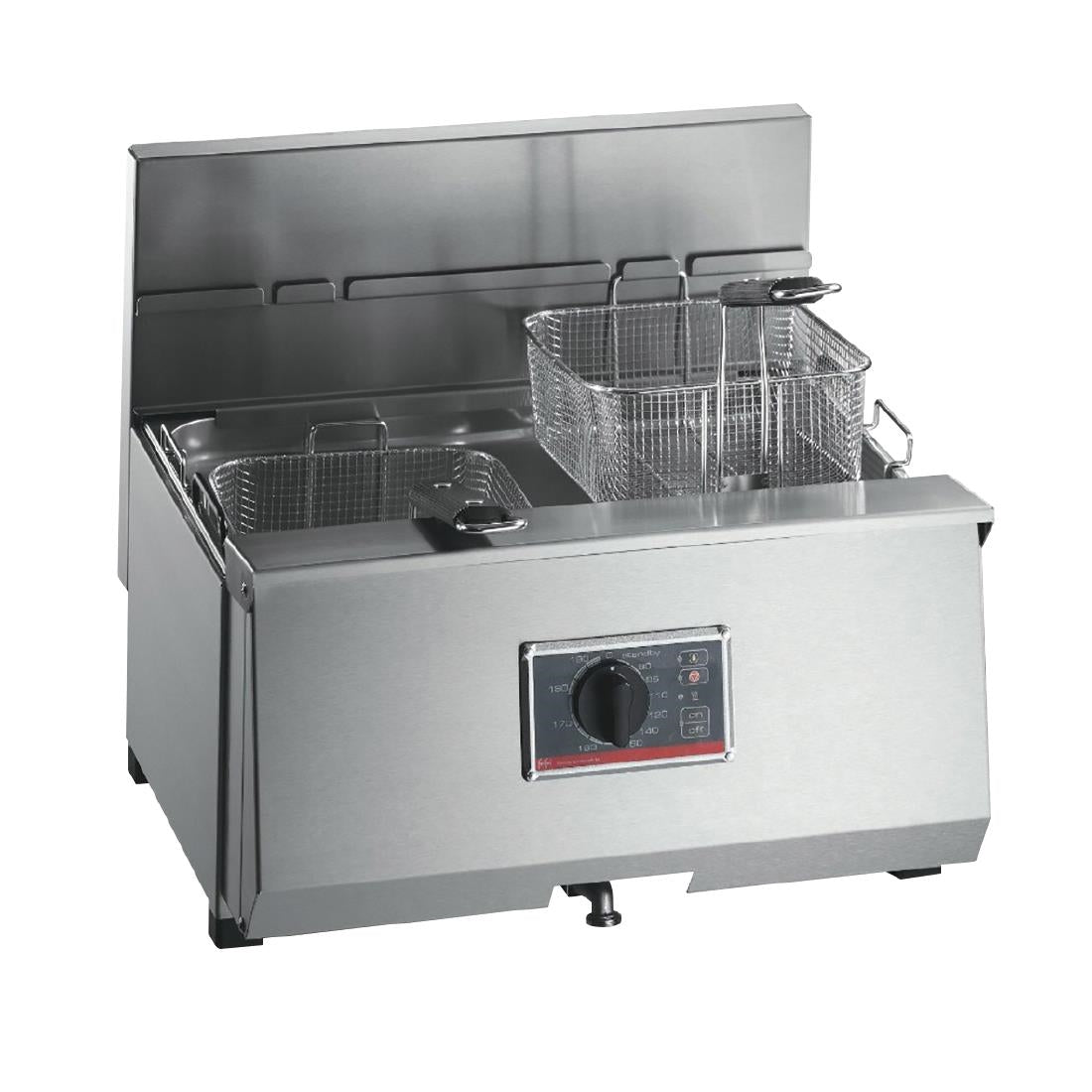 HS087-3PH FriFri Profi+ 10 Electric Countertop Fryer Single Tank Twin Baskets 9.2kW Three Phase