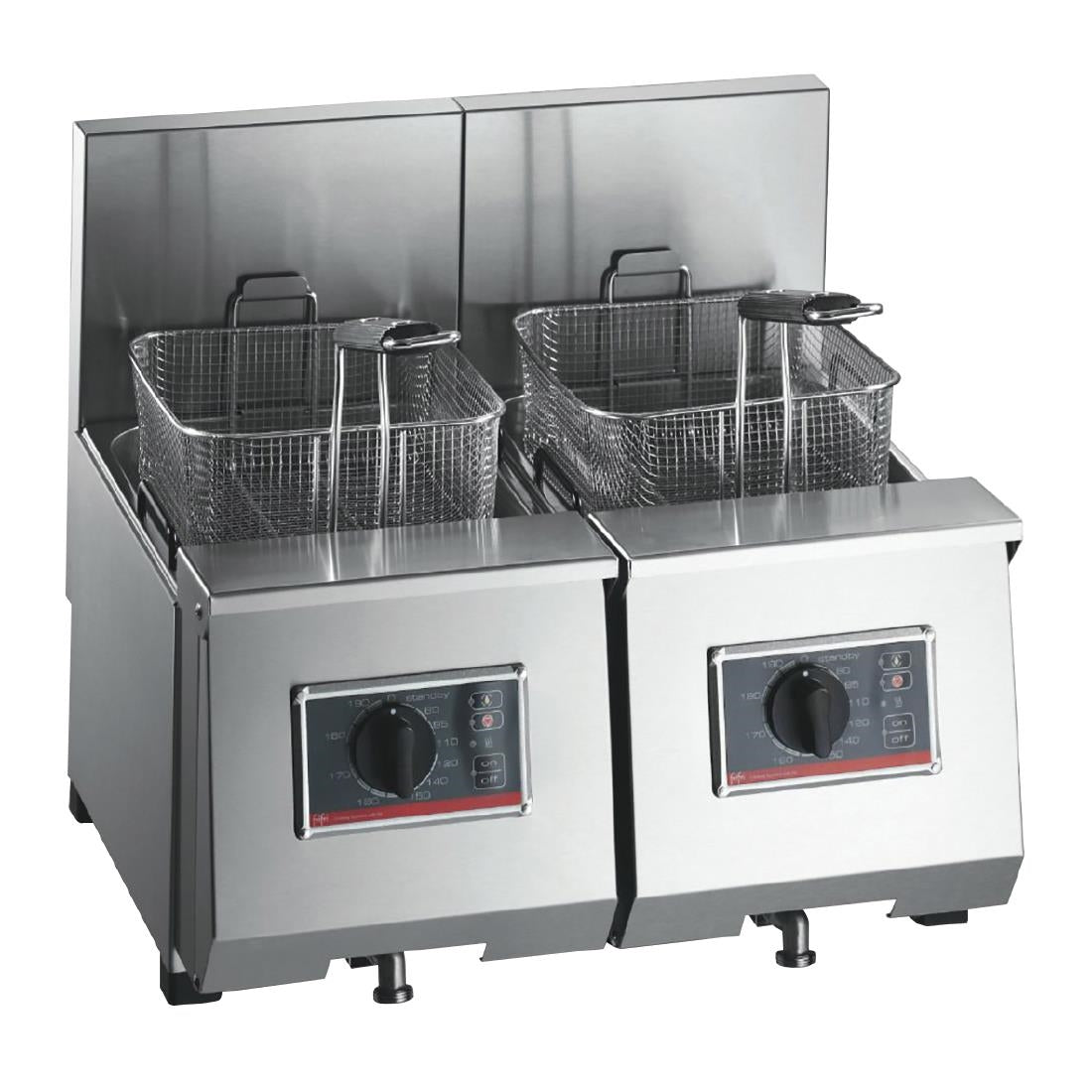 HS088-3PH FriFri Profi+ 6+6 Electric Countertop Fryer Twin Tank Twin Baskets 2x4.6kW Three Phase