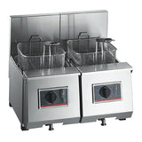 HS088-3PH FriFri Profi+ 6+6 Electric Countertop Fryer Twin Tank Twin Baskets 2x4.6kW Three Phase - JD Catering Equipment Solutions Ltd