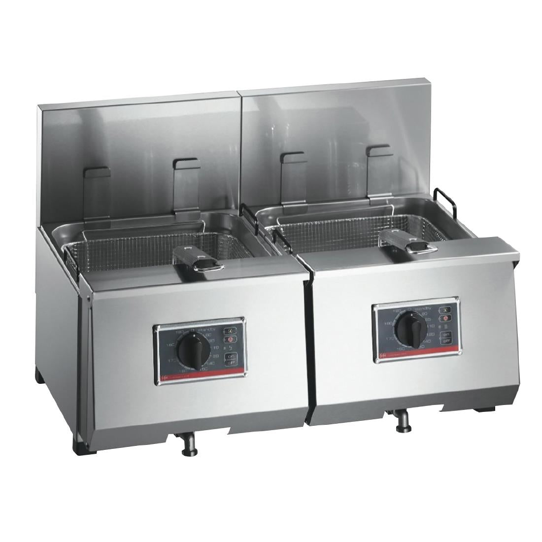 HS089-3PH FriFri Profi+ 8+8 Electric Countertop Fryer Twin Tank Twin Baskets 2x6.9kW Three Phase