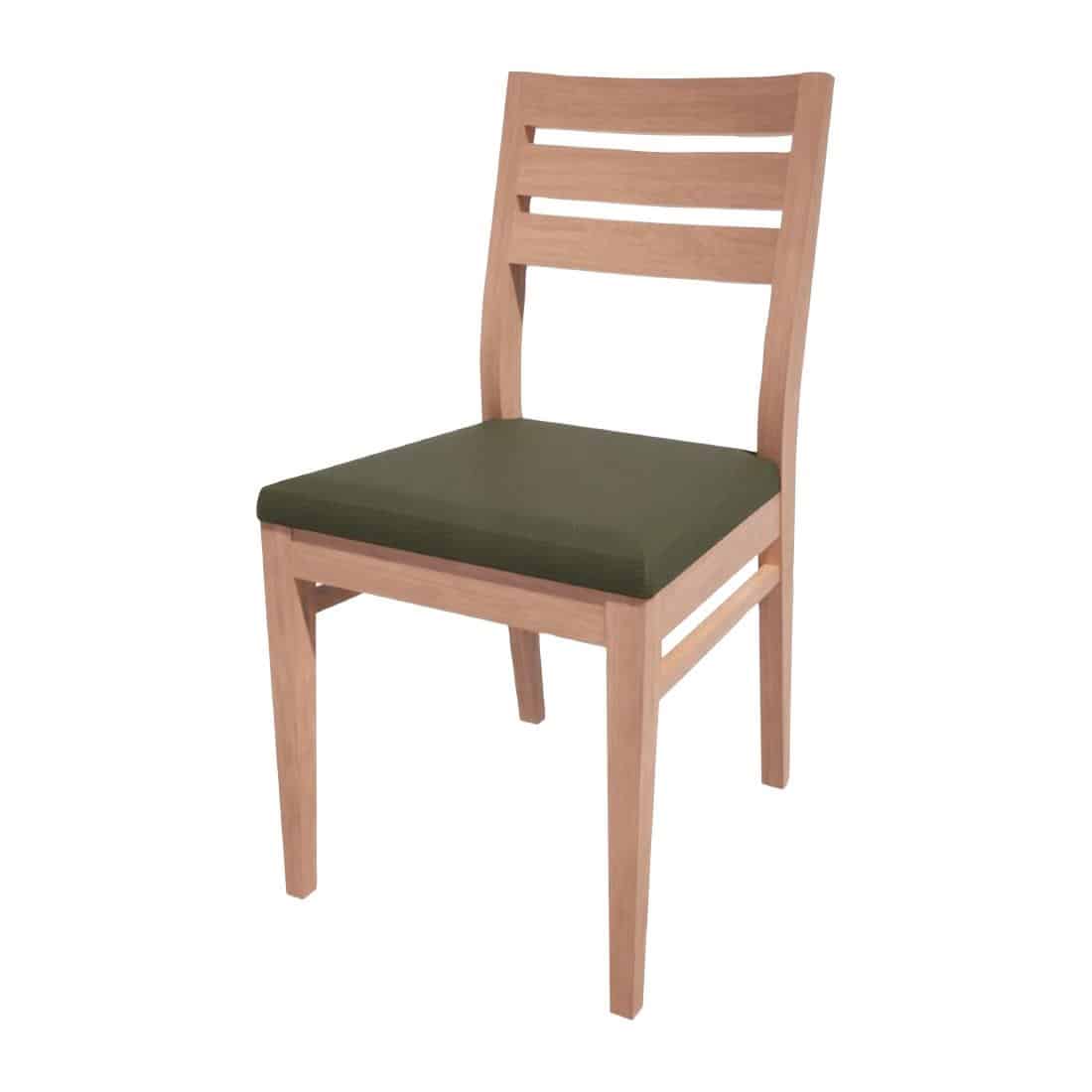 HS355 Bolero Bespoke Marty A Side Chair in Olive/Beech