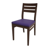 HS368 Bolero Bespoke Marty A Side Chair in Blue/Wenge - JD Catering Equipments Ltd