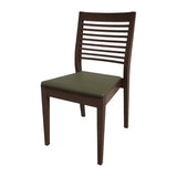 HS383 Bolero Bespoke Marty B Stacking Chair in Olive/Wenge - JD Catering Equipments Ltd
