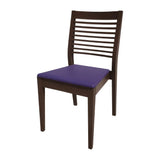 HS393 Bolero Bespoke Marty B Stacking Chair in Blue/Wenge - JD Catering Equipments Ltd