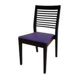 HS394 Bolero Bespoke Marty B Stacking Chair in Blue/Charcoal - JD Catering Equipments Ltd