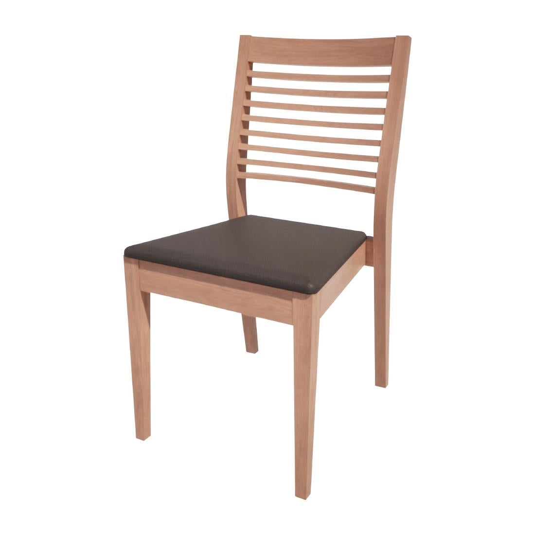 HS395 Bolero Bespoke Marty B Stacking Chair in Anthracite/Beech