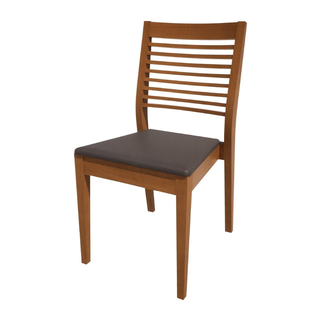 HS396 Bolero Bespoke Marty B Stacking Chair in Anthracite/Oak