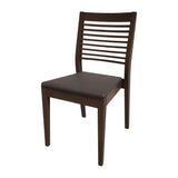 HS398 Bolero Bespoke Marty B Stacking Chair in Anthracite/Wenge - JD Catering Equipments Ltd