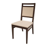 HS403 Bolero Bespoke Bia A Side Chair in Cream/Wenge - JD Catering Equipments Ltd