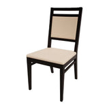 HS404 Bolero Bespoke Bia A Side Chair in Cream/Charcoal - JD Catering Equipments Ltd