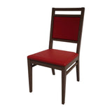 HS413 Bolero Bespoke Bia A Side Chair in Red/Wenge - JD Catering Equipments Ltd