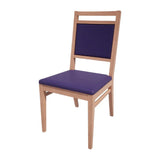 HS415 Bolero Bespoke Bia A Side Chair in Blue/Beech - JD Catering Equipments Ltd