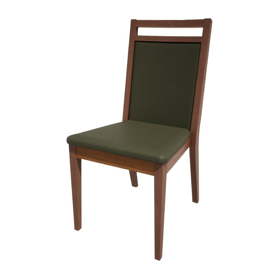HS432 Bolero Bespoke Bia B Stacking Chair in Olive/Walnut