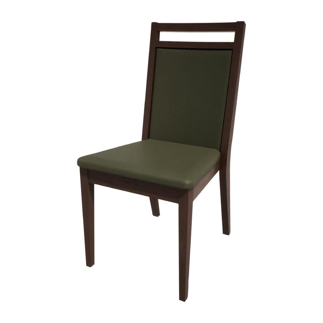HS433 Bolero Bespoke Bia B Stacking Chair in Olive/Wenge