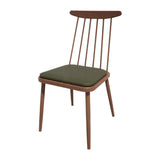 HS457 Bolero Bespoke Frank Side Chair Olive/Walnut - JD Catering Equipments Ltd