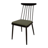 HS459 Bolero Bespoke Frank Side Chair Olive/Charcoal - JD Catering Equipments Ltd