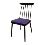 HS469 Bolero Bespoke Frank Side Chair Blue/Charcoal - JD Catering Equipments Ltd