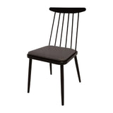 HS474 Bolero Bespoke Frank Side Chair Anthracite/Charcoal - JD Catering Equipments Ltd