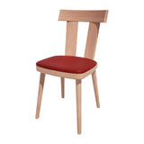 HS485 Bolero Bespoke Bamba Side Chair Red/Beech - JD Catering Equipments Ltd