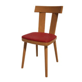 HS486 Bolero Bespoke Bamba Side Chair Red/Oak - JD Catering Equipments Ltd