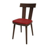 HS488 Bolero Bespoke Bamba Side Chair Red/Wenge - JD Catering Equipments Ltd