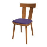 HS491 Bolero Bespoke Bamba Side Chair Blue/Oak - JD Catering Equipments Ltd