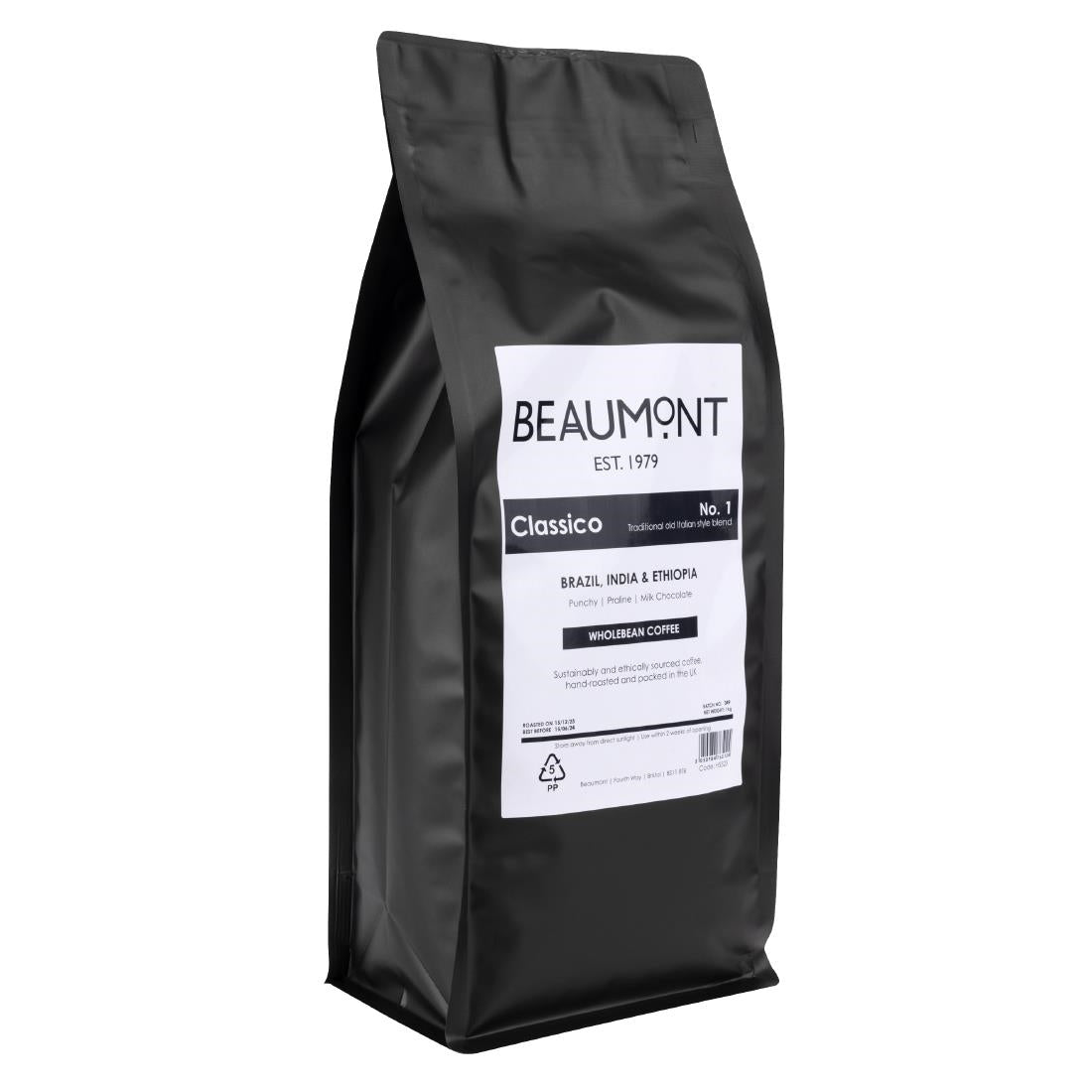 HS525 Beaumont No.1 Classico Coffee Beans 1kg