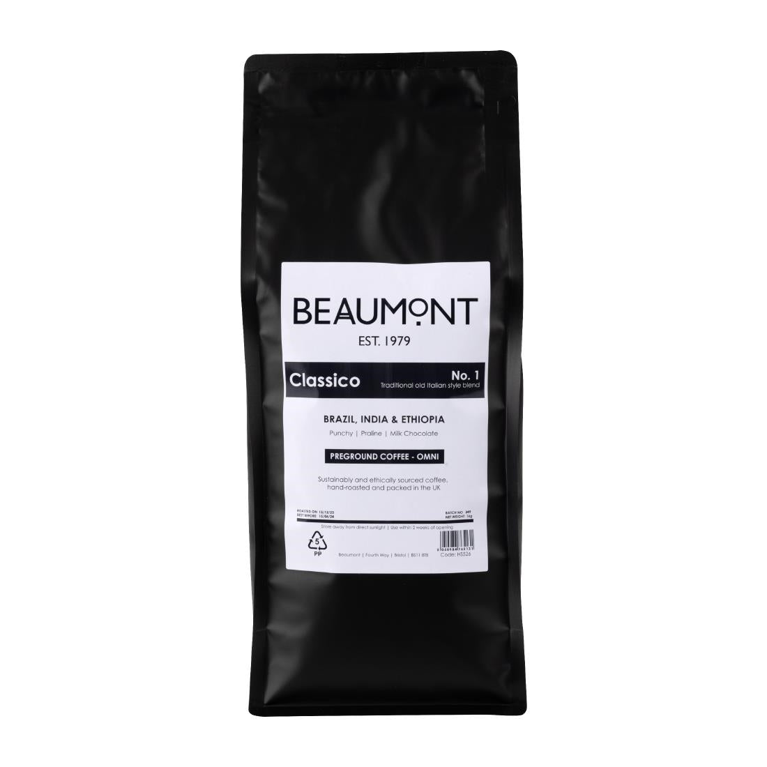 HS526 Beaumont No.1 Classico Coffee Omni Grind 1kg