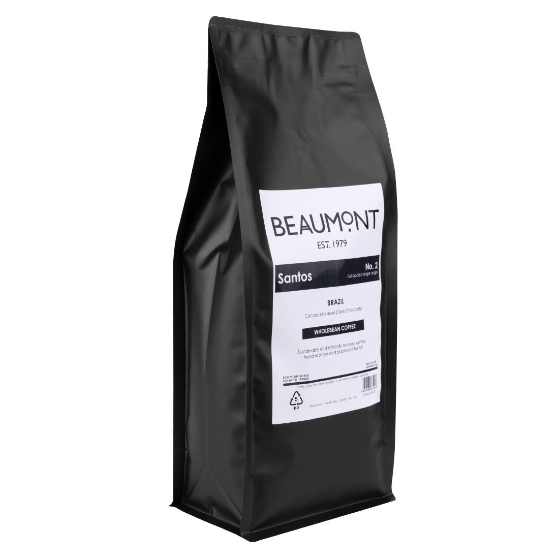 HS529 Beaumont No.2 Santos Coffee Beans 1kg